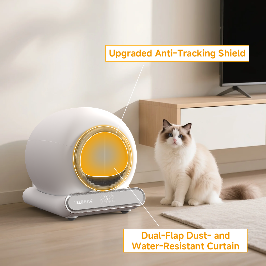 LeloPets C4 PinchSafe Self-Cleaning Litter Box