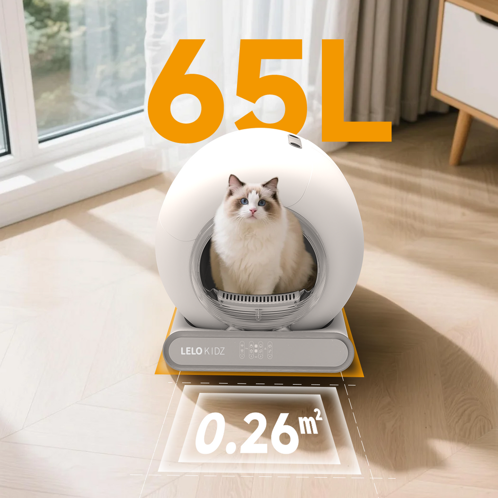 LeloPets C4 PinchSafe Self-Cleaning Litter Box