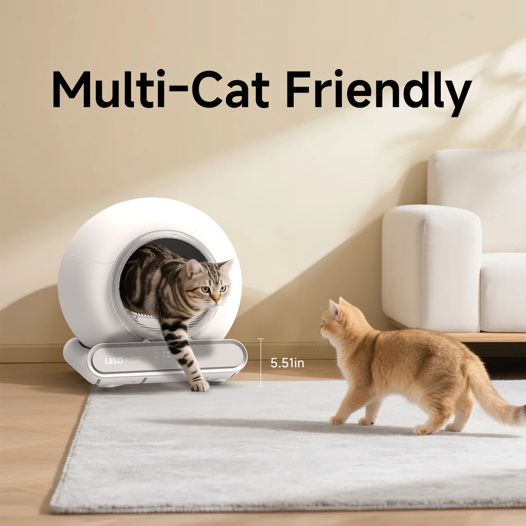 LeloPets C4 PinchSafe Self-Cleaning Litter Box