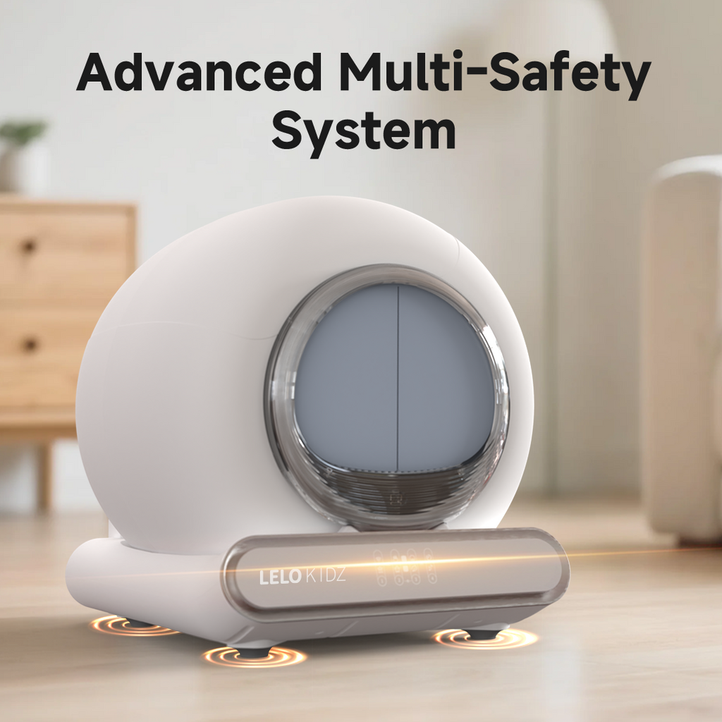 LeloPets C4 PinchSafe Self-Cleaning Litter Box