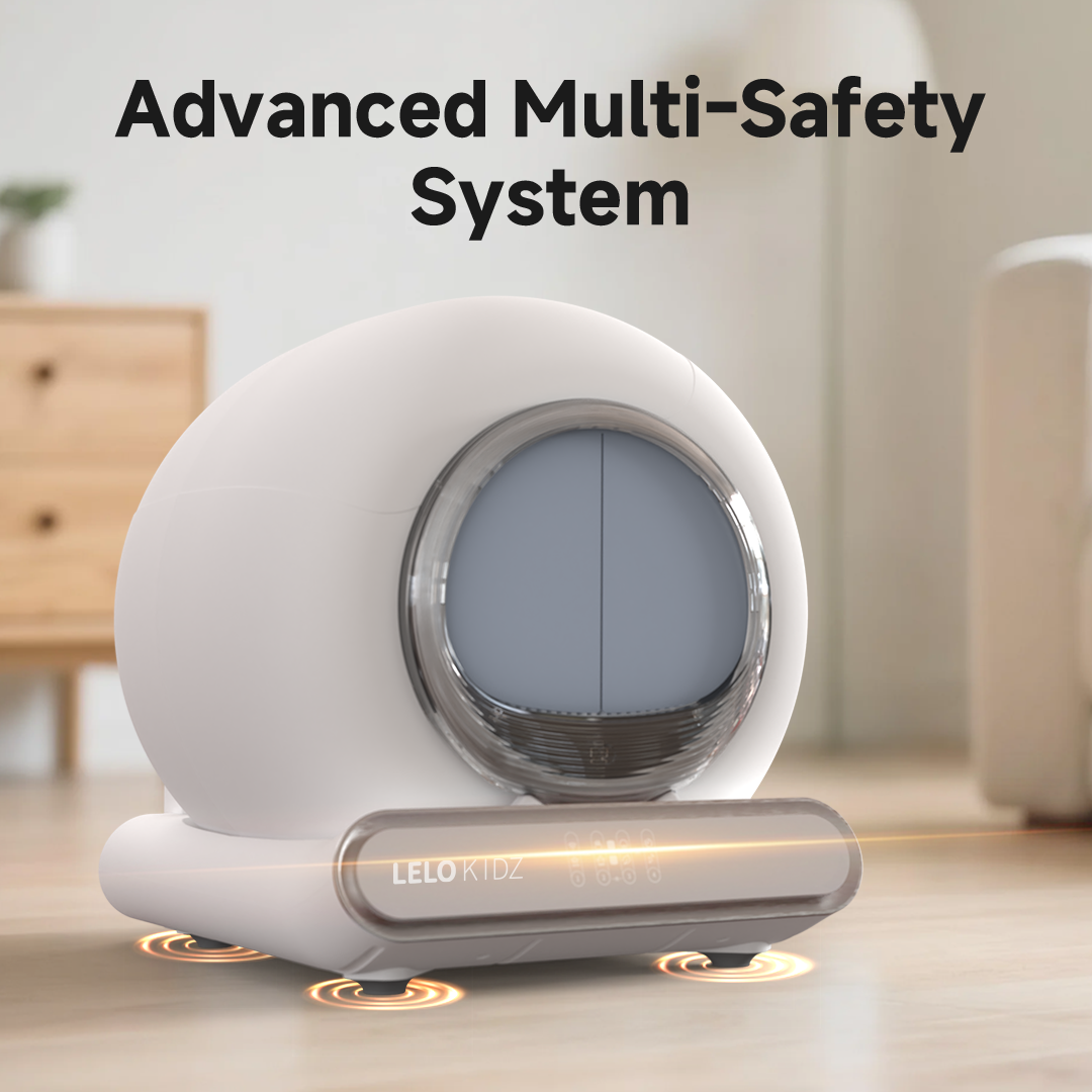 LeloPets C4 PinchSafe Self-Cleaning Litter Box