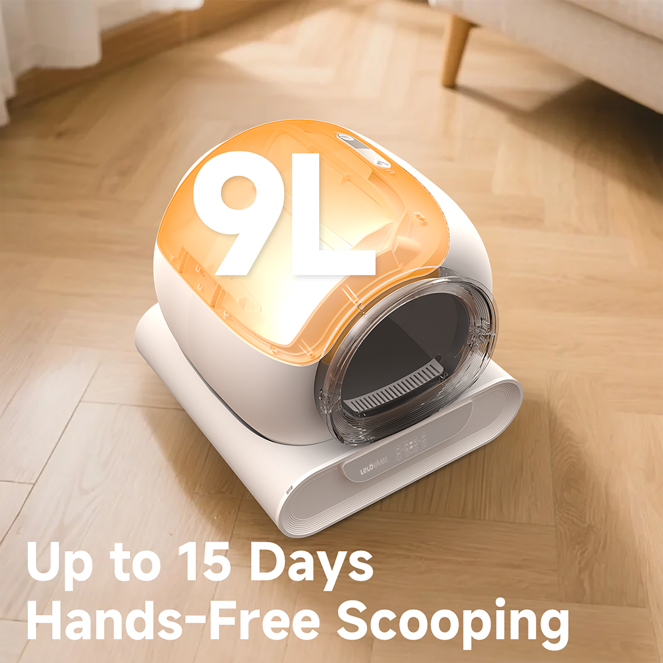 LeloPets D1 Safety+ Self-Cleaning Cat Litter Box